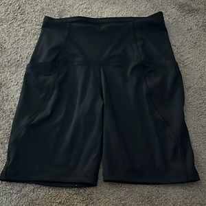 black spandex shorts NWOT